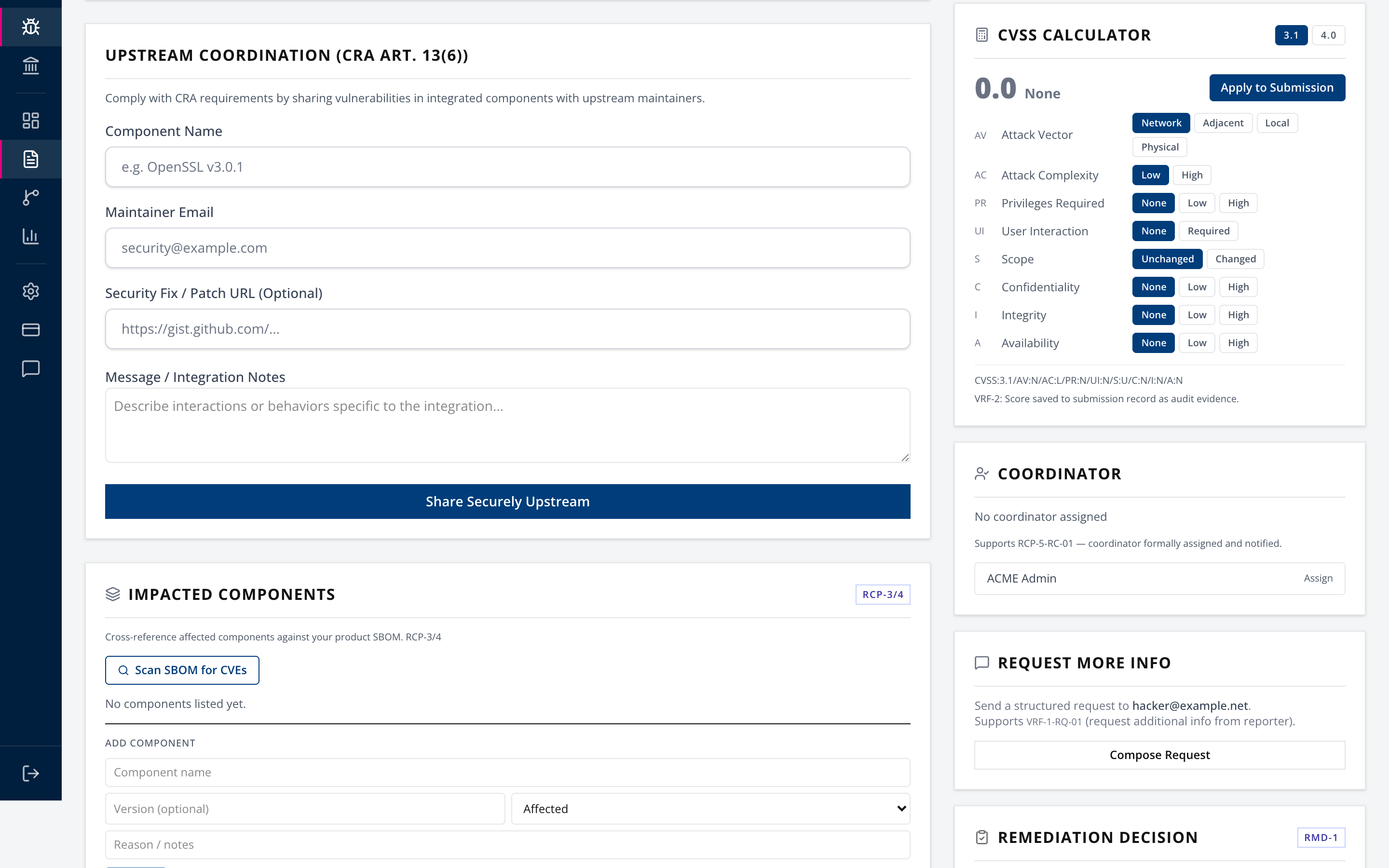 CVSS calculator