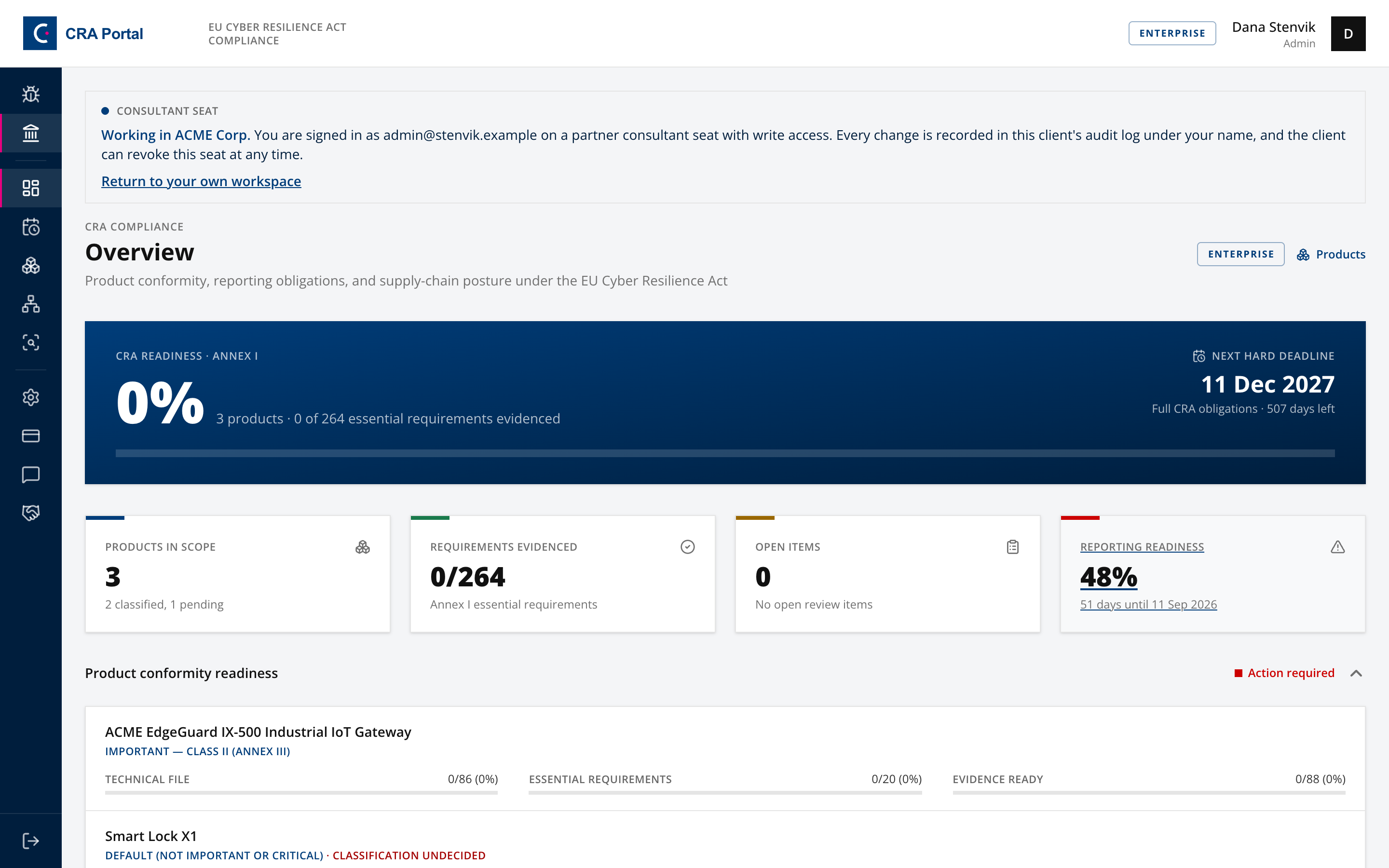 Working inside a client workspace