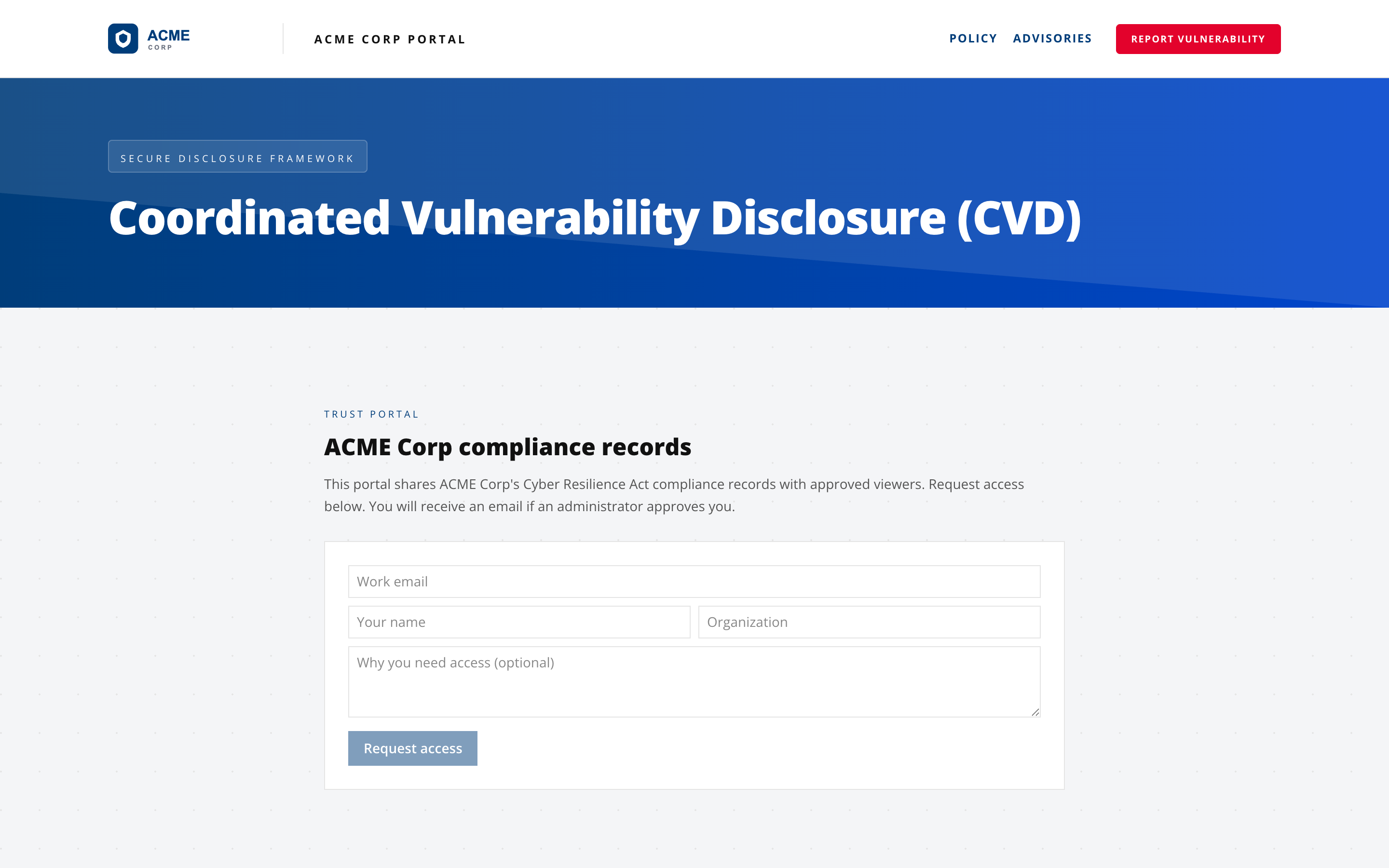 Public trust portal