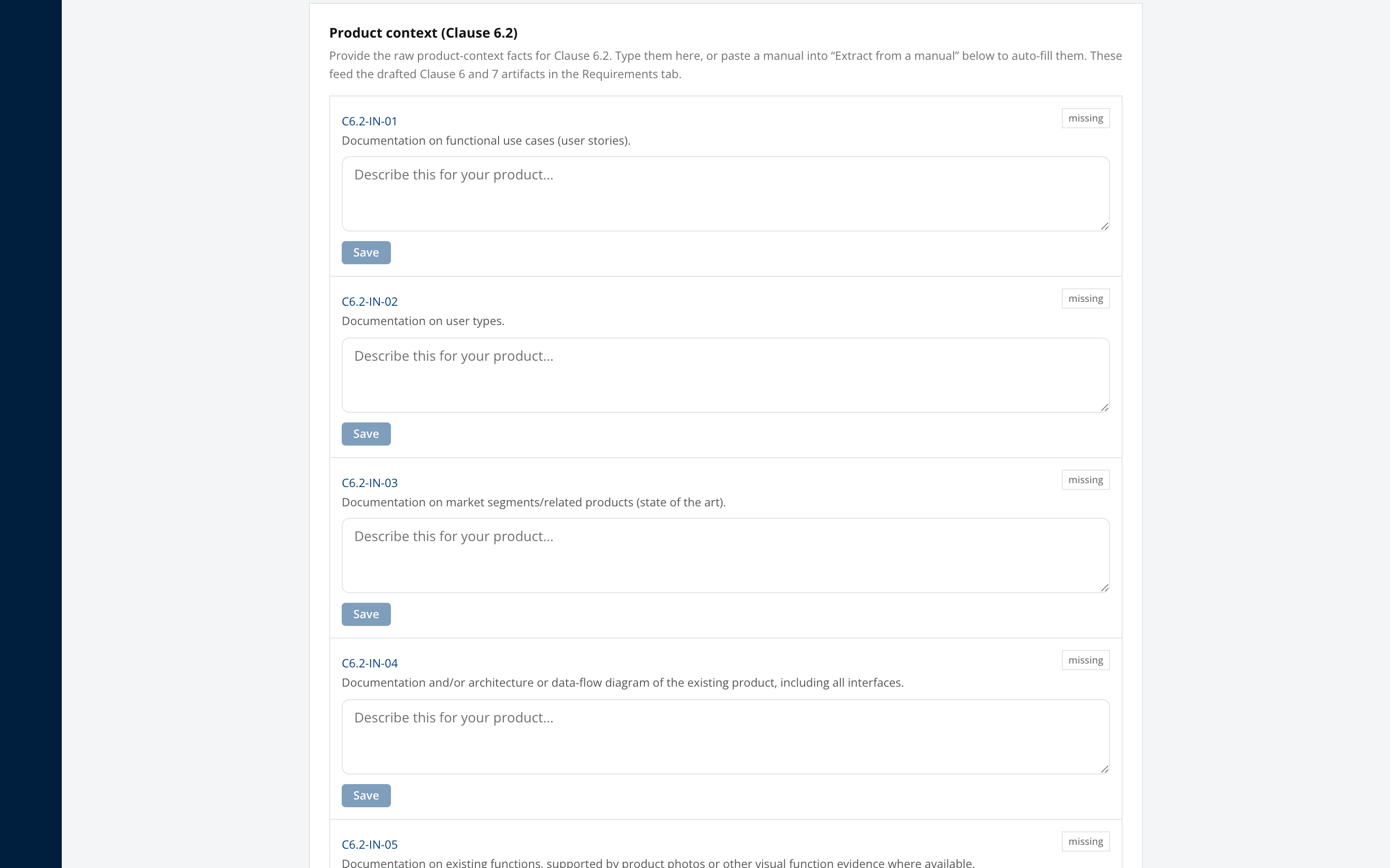 Product context
